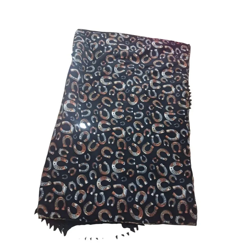 Handmade renewable western farm cow horse fleece/ patchwork quilt
